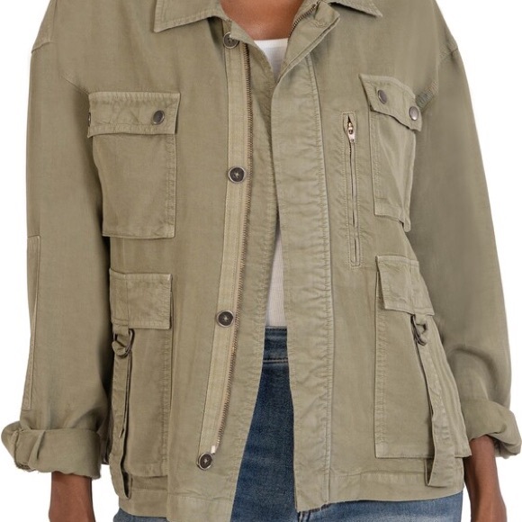 Kut from the Kloth Jackets & Blazers - Kut from the Kloth Ingrid Olive Utility Jacket